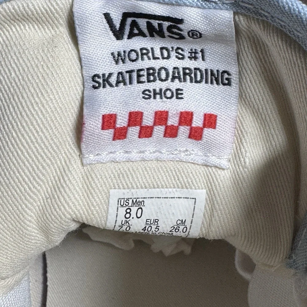 Vans Gilbert Crockett Pro Mid Men's 8 Winter Sky White Skate Shoes NWOB